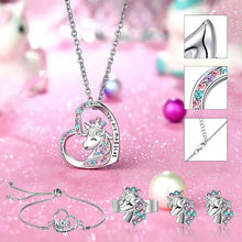 Last inn bildet i Galleri-visningsprogrammet, &quot;You Are Magical&quot; - Unicorn Princess Earrings and Necklace
