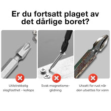 Last inn bildet i Galleri-visningsprogrammet, D1 Sklisikre Og Støtsikker Bits Med Kryssskrutrekkerbits
