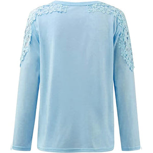 Langermet Blonde-Skulder Bluse