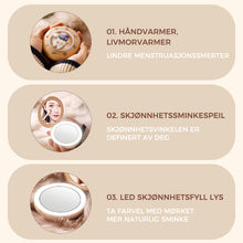 Last inn bildet i Galleri-visningsprogrammet, Tegneserie søt kjæledyroppvarming sminkespeil
