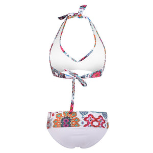 Bikinisett med blomstertrykk