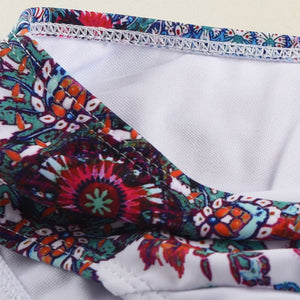 Bikinisett med blomstertrykk