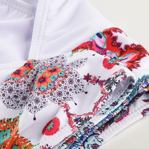 Bikinisett med blomstertrykk