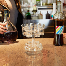 Last inn bildet i Galleri-visningsprogrammet, 6 Shot Glass Dispenser og holder
