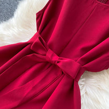 Last inn bildet i Galleri-visningsprogrammet, Sommer Commuter Ren Farge Ermeløs Jumpsuit for Kvinner
