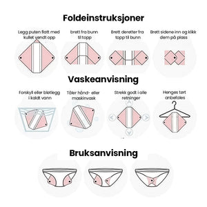 Vaskbare sanitetsbind laget av bambuskull