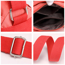 Last inn bildet i Galleri-visningsprogrammet, Dame uformelt flerlags fasjonabel nylon enkel crossbody-veske
