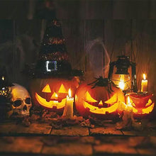 Last inn bildet i Galleri-visningsprogrammet, Halloween lydaktivert gresskar med innebygd høyttaler
