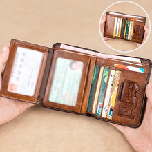 Last inn bildet i Galleri-visningsprogrammet, RFID Tri-Fold Retro Wallet
