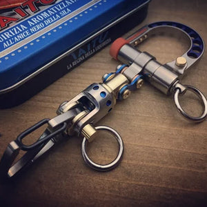 Cyberpunk metall nøkkelring