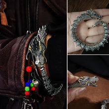 Last inn bildet i Galleri-visningsprogrammet, Sølv håndlaget Dragon Chain Armbånd
