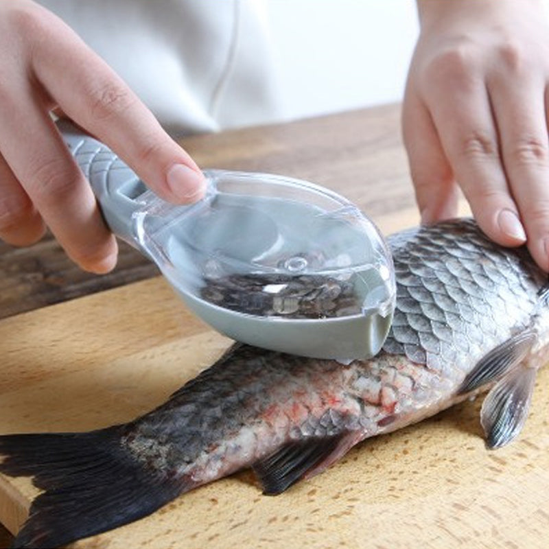 Skrape- og skjellskreller for fiskeskinn