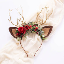 Last inn bildet i Galleri-visningsprogrammet, Reindeer Headband-Christmas Reindeer Antler
