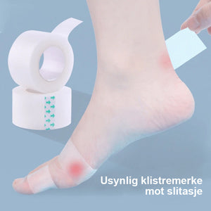 Usynlige, pustende beskyttende hælputer