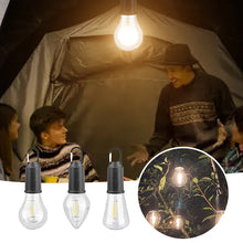 Last inn bildet i Galleri-visningsprogrammet, 2023 Ny Utendørs Camping Hengende Type-C Lade Retro Pære Lys

