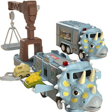 Last inn bildet i Galleri-visningsprogrammet, 🦖Nytt Dinosaur Transforming Engineering Truck Track-lekesett med lys og musikk
