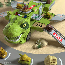 Last inn bildet i Galleri-visningsprogrammet, 🦖Nytt Dinosaur Transforming Engineering Truck Track-lekesett med lys og musikk
