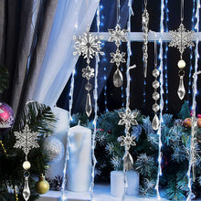 Last inn bildet i Galleri-visningsprogrammet, Krystall Christmas Snowflake Ornamenter
