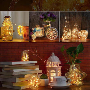 LED vinflaske kork nattlys