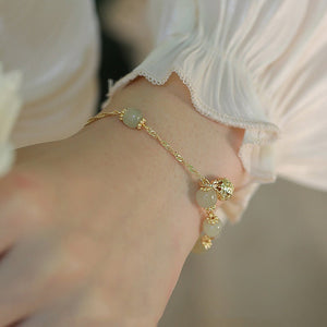 Nytt Hetian Jade Bjelle-armbånd