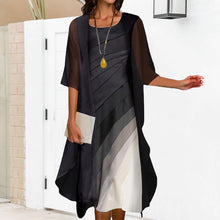 Last inn bildet i Galleri-visningsprogrammet, Todelt kjole med trykk
