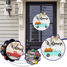 Last inn bildet i Galleri-visningsprogrammet, Utskiftbart vintage velkomstskilt
