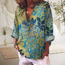 Last inn bildet i Galleri-visningsprogrammet, Leaf Foil Print Long Sleeve Shirt

