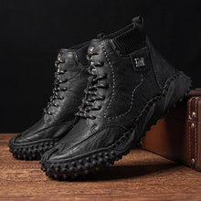 Last inn bildet i Galleri-visningsprogrammet, Menn Retro sklisikre uformelle ankelboots
