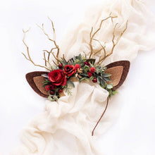 Last inn bildet i Galleri-visningsprogrammet, Reindeer Headband-Christmas Reindeer Antler
