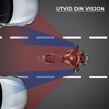 Last inn bildet i Galleri-visningsprogrammet, 180° sikkerhetsspeil for motorsykkel
