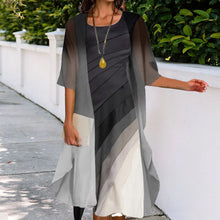 Last inn bildet i Galleri-visningsprogrammet, Todelt kjole med trykk
