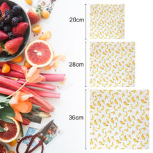 Last inn bildet i Galleri-visningsprogrammet, Organic &amp; Reusable Beeswax Food Wraps – 3 Pcs (S/M/L)
