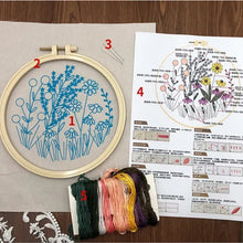 Last inn bildet i Galleri-visningsprogrammet, Blomstersett for broderibøyler for nybegynnere
