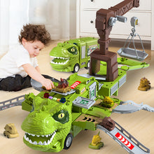 Last inn bildet i Galleri-visningsprogrammet, 🦖Nytt Dinosaur Transforming Engineering Truck Track-lekesett med lys og musikk
