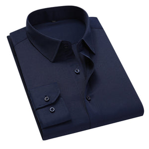Slim fit stretchy herreskjorte
