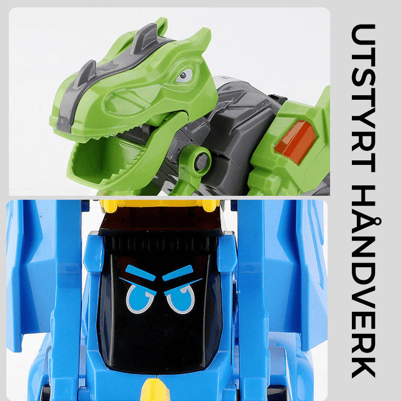 Dinosaur lekebil med transformasjons-funksjon – regnbuetre