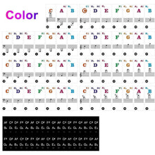 Last inn bildet i Galleri-visningsprogrammet, Piano Key Note Stickers

