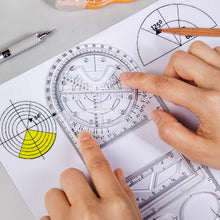 Last inn bildet i Galleri-visningsprogrammet, Multifunksjonell geometrisk linjal
