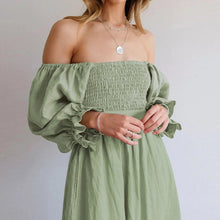 Last inn bildet i Galleri-visningsprogrammet, French Ruffled Lantern Sleeves Multi-wear kjole med rysjermer
