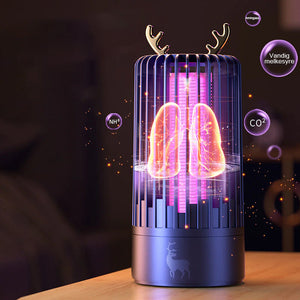 Mygglampe med gevirdekor