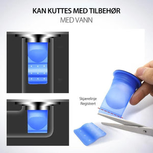 Kloakk deodorant tetningsring (1 sett med 3)