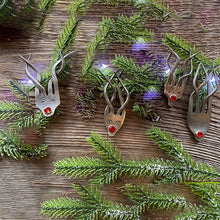 Last inn bildet i Galleri-visningsprogrammet, Morsom gaffel reinsdyr ornament
