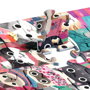 Wintry Cats 500 brikker puslespill