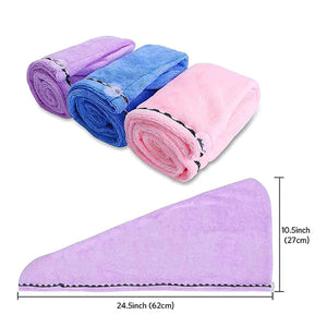 Tykk absorberende tørrhårhette i mikrofiber
