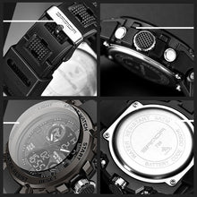 Last inn bildet i Galleri-visningsprogrammet, Elektronisk klokke med dobbel skjerm
