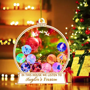 I dette huset lytter vi til Taylors versjon av Ornament