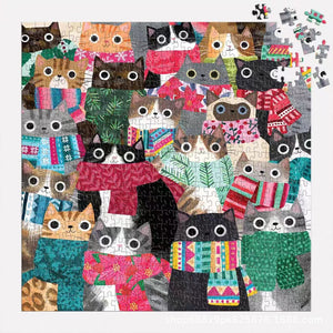 Wintry Cats 500 brikker puslespill
