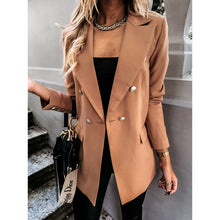 Last inn bildet i Galleri-visningsprogrammet, Ensfarget langermet blazer

