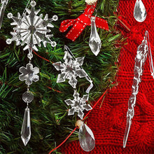 Last inn bildet i Galleri-visningsprogrammet, Krystall Christmas Snowflake Ornamenter
