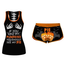 Last inn bildet i Galleri-visningsprogrammet, 🎃1 sett Halloween gresskarsinglet og shorts
